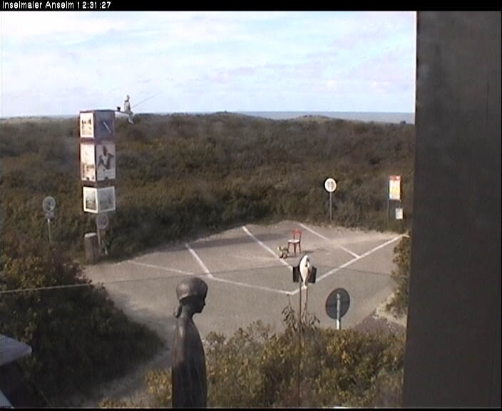 Archiv Foto Webcam Langeoog: Atelierausblick Inselmaler Anselm
