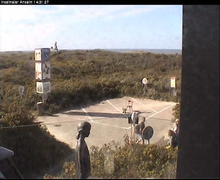 Archiv Foto Webcam Langeoog: Atelierausblick Inselmaler Anselm