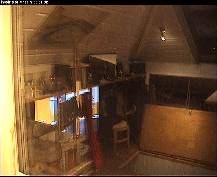 Archiv Foto Webcam Langeoog: Atelierausblick Inselmaler Anselm