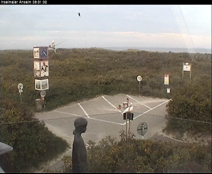 Archiv Foto Webcam Langeoog: Atelierausblick Inselmaler Anselm