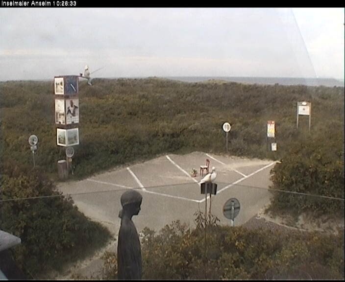 Archiv Foto Webcam Langeoog: Atelierausblick Inselmaler Anselm