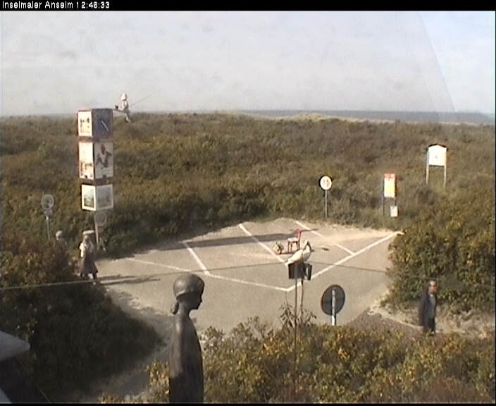 Archiv Foto Webcam Langeoog: Atelierausblick Inselmaler Anselm