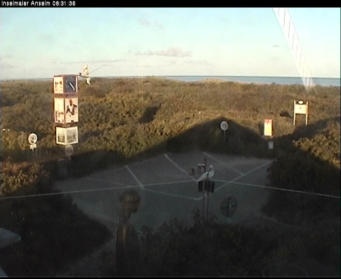Archiv Foto Webcam Langeoog: Atelierausblick Inselmaler Anselm