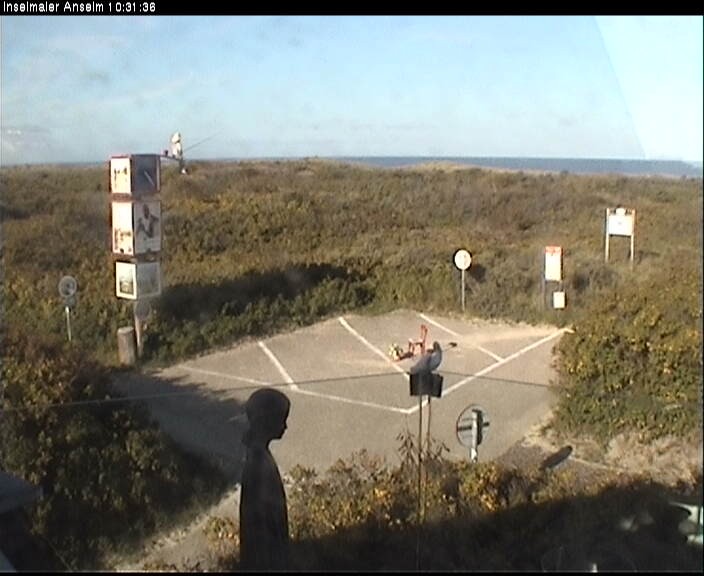 Archiv Foto Webcam Langeoog: Atelierausblick Inselmaler Anselm