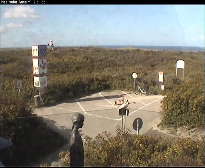 Archiv Foto Webcam Langeoog: Atelierausblick Inselmaler Anselm
