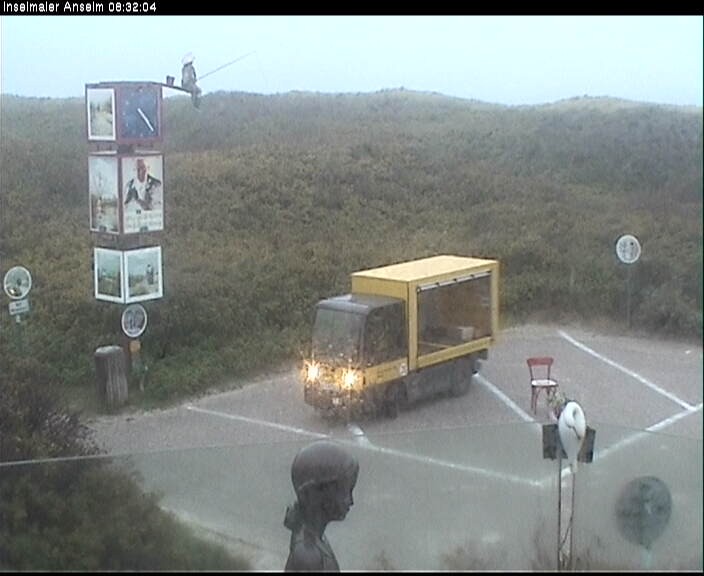 Archiv Foto Webcam Langeoog: Atelierausblick Inselmaler Anselm