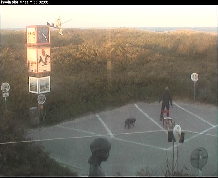 Archiv Foto Webcam Langeoog: Atelierausblick Inselmaler Anselm