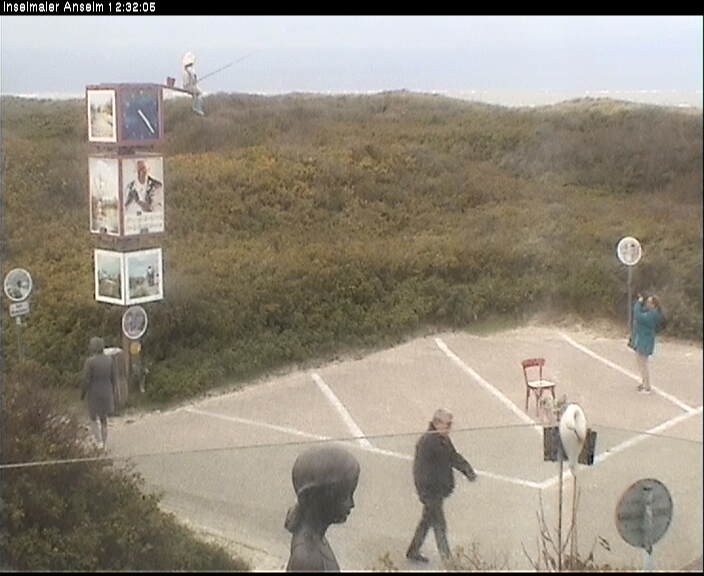 Archiv Foto Webcam Langeoog: Atelierausblick Inselmaler Anselm