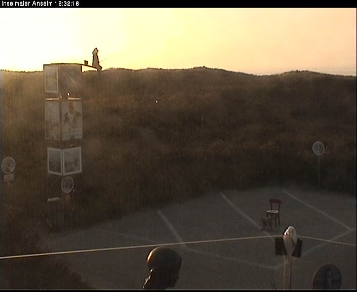Archiv Foto Webcam Langeoog: Atelierausblick Inselmaler Anselm