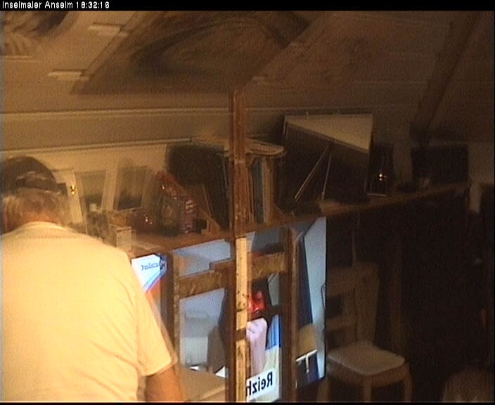 Archiv Foto Webcam Langeoog: Atelierausblick Inselmaler Anselm