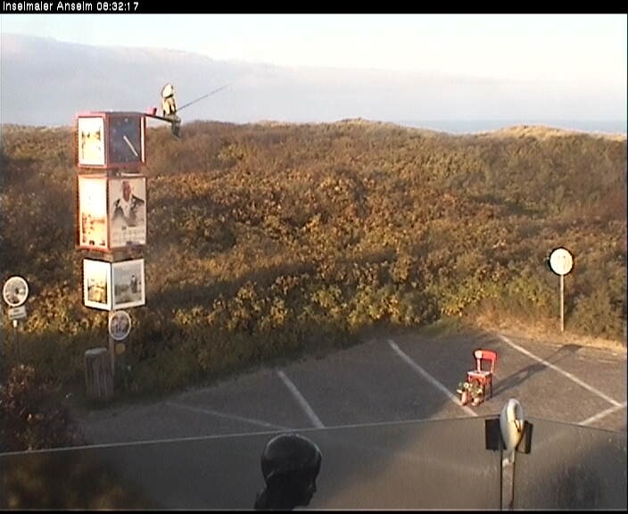 Archiv Foto Webcam Langeoog: Atelierausblick Inselmaler Anselm