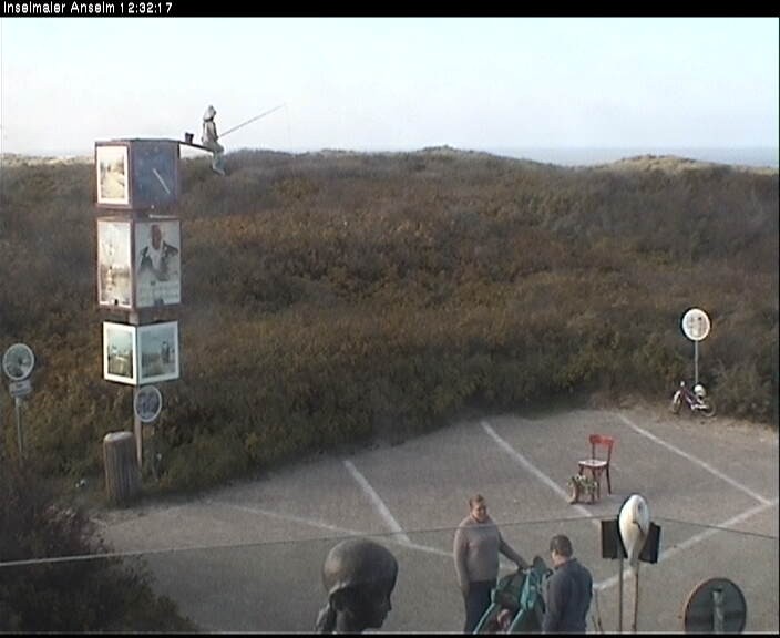 Archiv Foto Webcam Langeoog: Atelierausblick Inselmaler Anselm