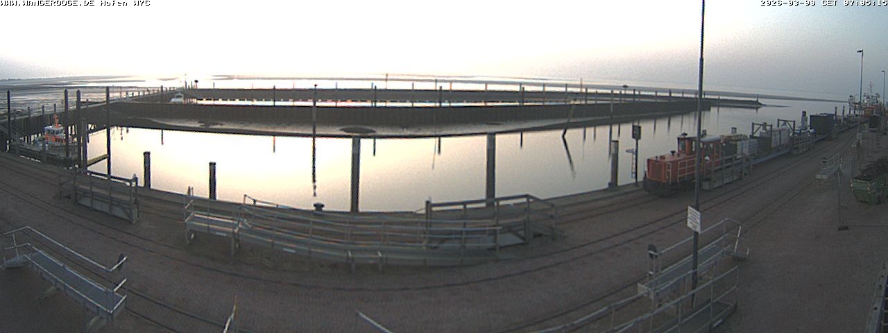 Archiv Foto Webcam Wangerooge Hafen