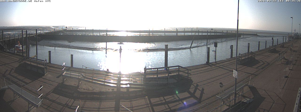 Archived image Webcam Wangerooge Harbour