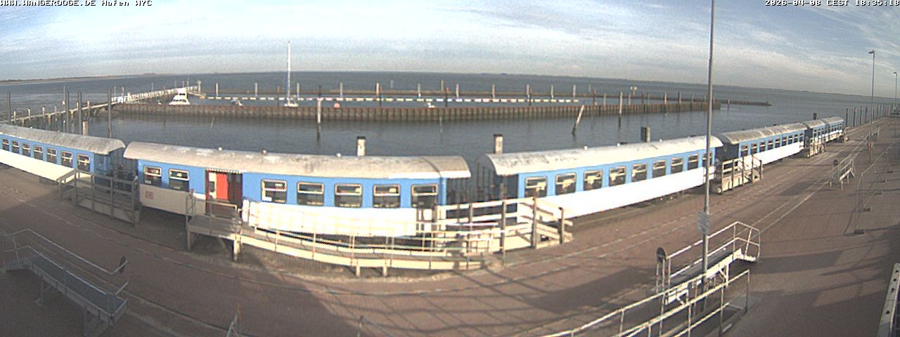 Archiv Foto Webcam Wangerooge Hafen