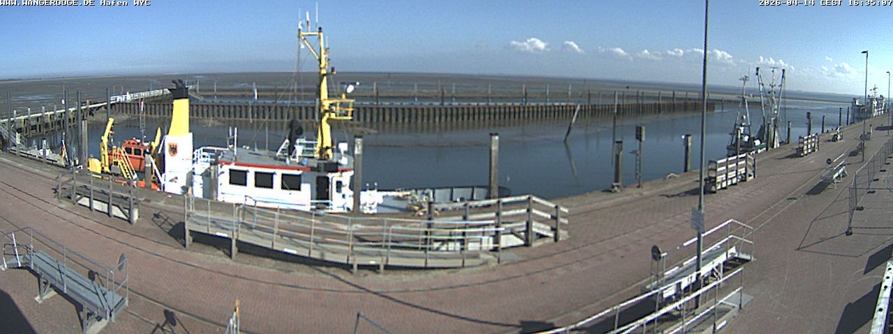 Archiv Foto Webcam Wangerooge Hafen