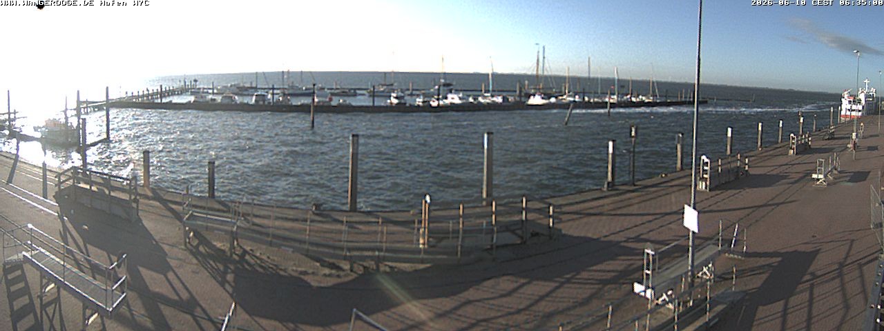 Archiv Foto Webcam Wangerooge Hafen
