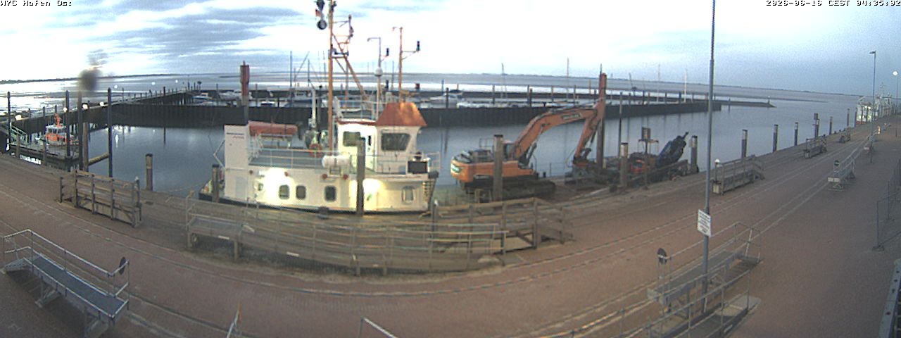 Archiv Foto Webcam Wangerooge Hafen
