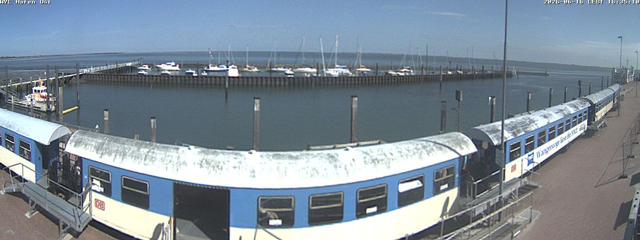 Archiv Foto Webcam Wangerooge Hafen
