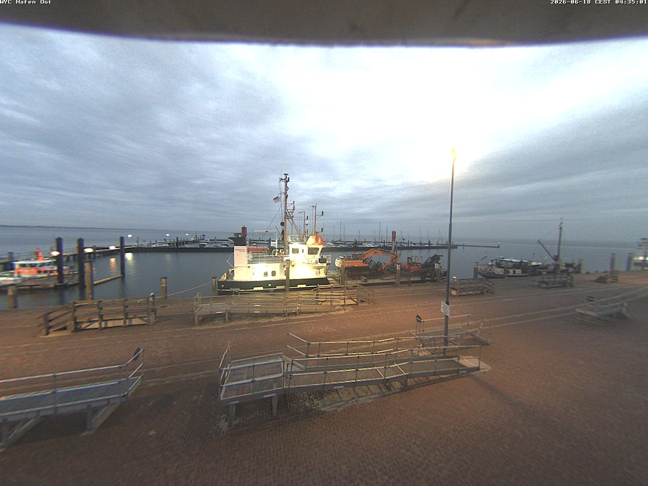 Archiv Foto Webcam Wangerooge Hafen
