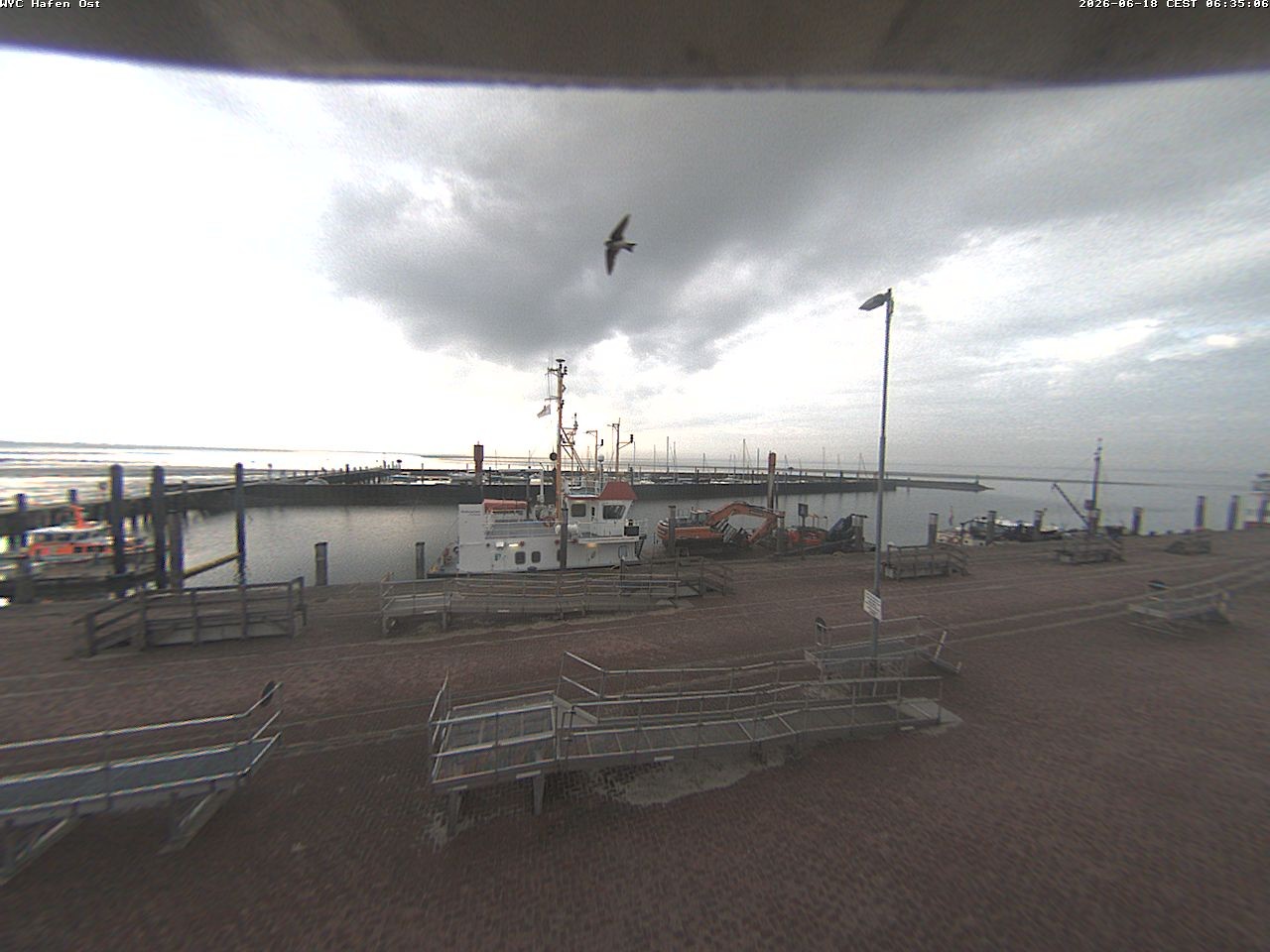 Archiv Foto Webcam Wangerooge Hafen