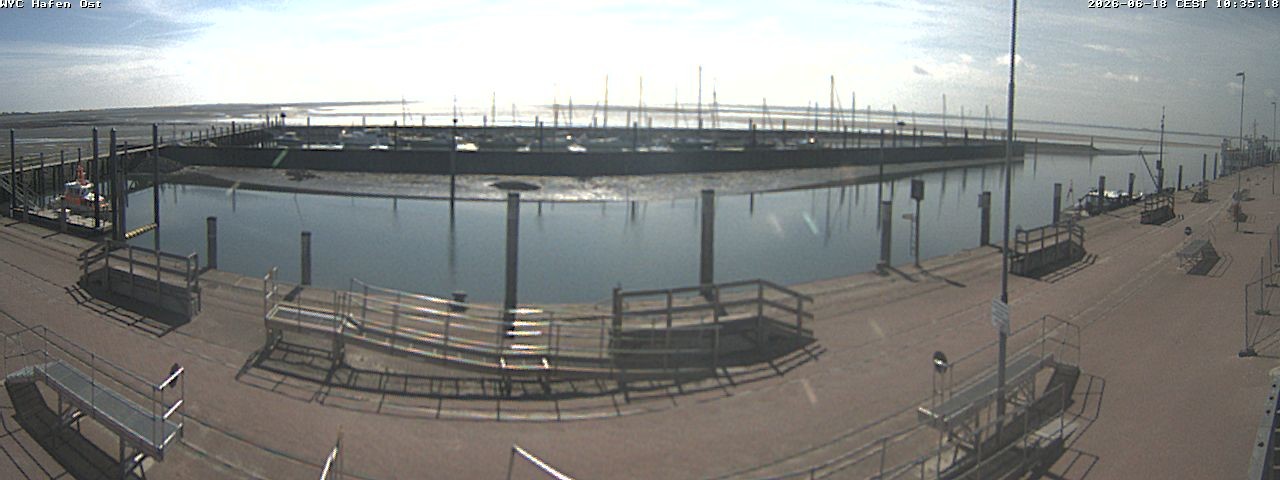 Archiv Foto Webcam Wangerooge Hafen
