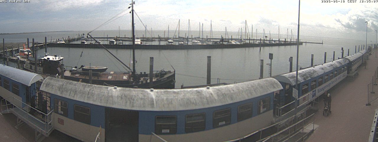 Archiv Foto Webcam Wangerooge Hafen
