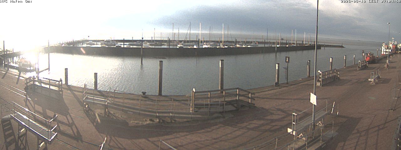 Archiv Foto Webcam Wangerooge Hafen