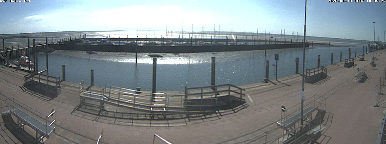 Archiv Foto Webcam Wangerooge Hafen