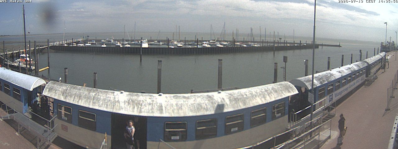 Archiv Foto Webcam Wangerooge Hafen