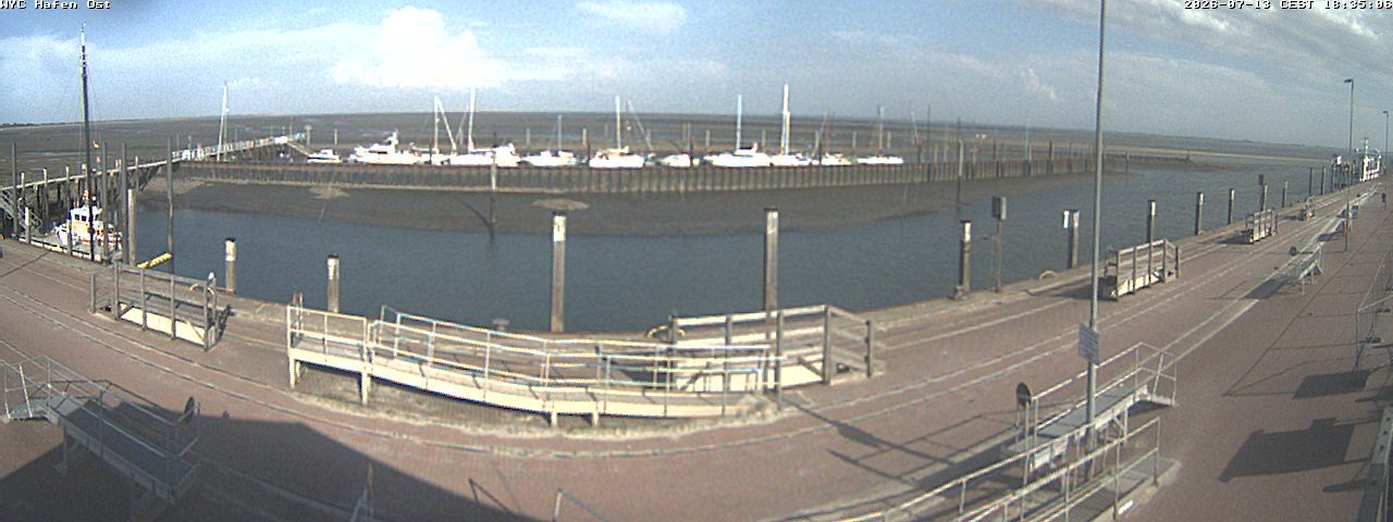 Archiv Foto Webcam Wangerooge Hafen