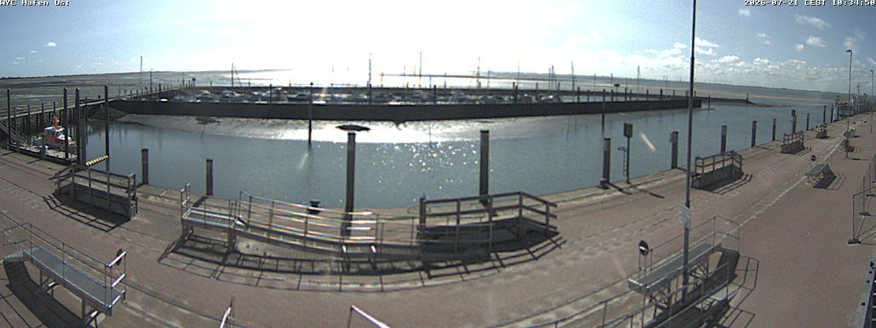 Archiv Foto Webcam Wangerooge Hafen
