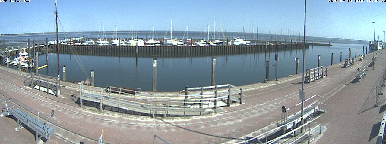 Archiv Foto Webcam Wangerooge Hafen
