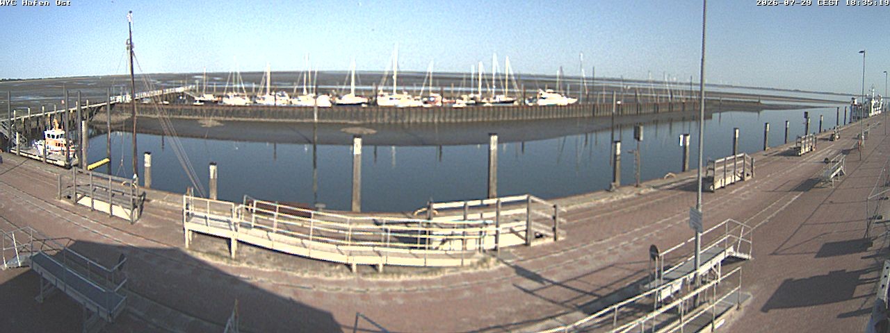 Archiv Foto Webcam Wangerooge Hafen