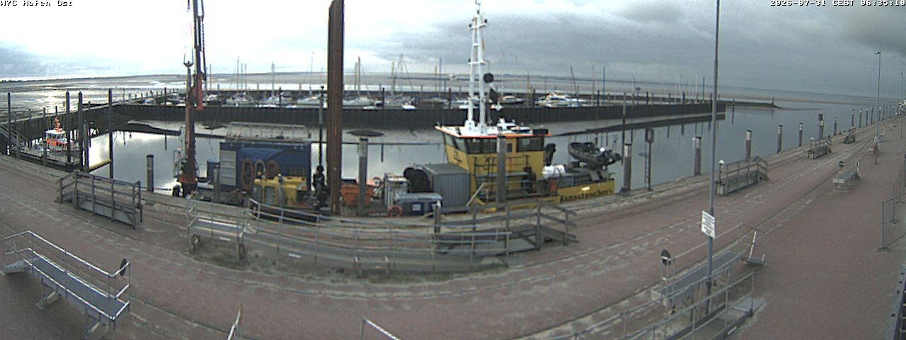 Archiv Foto Webcam Wangerooge Hafen