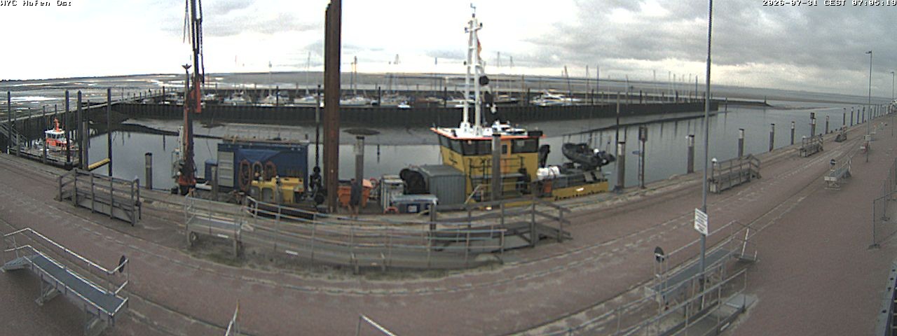 Archiv Foto Webcam Wangerooge Hafen