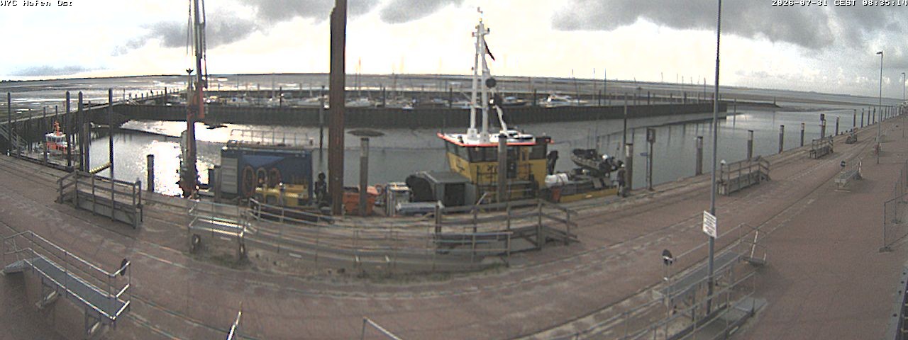 Archiv Foto Webcam Wangerooge Hafen