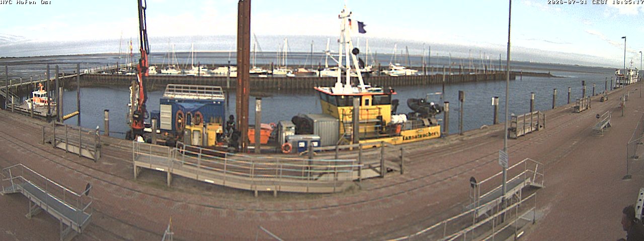Archiv Foto Webcam Wangerooge Hafen