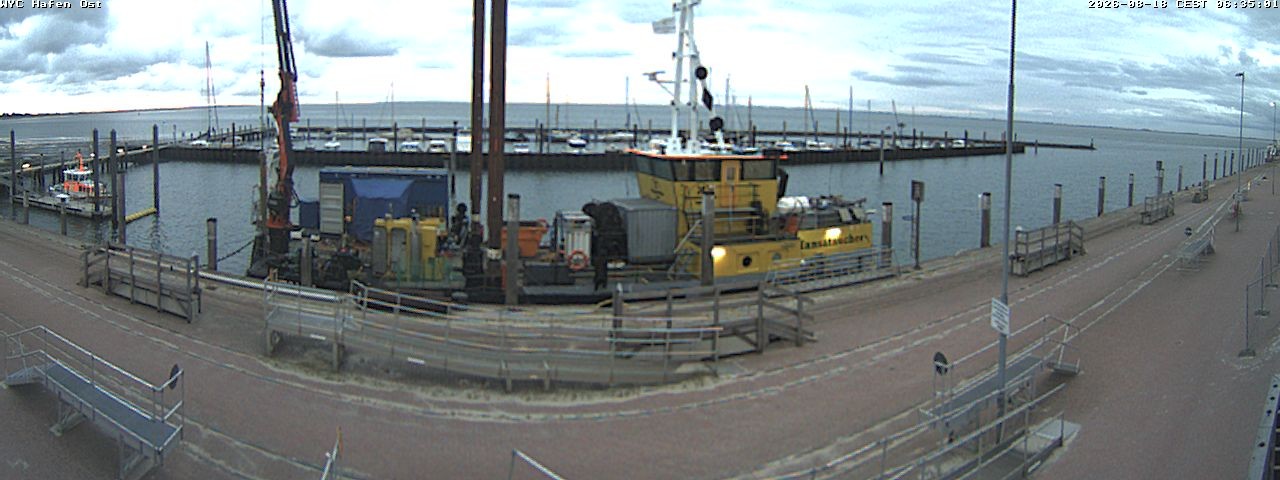 Archived image Webcam Wangerooge Harbour
