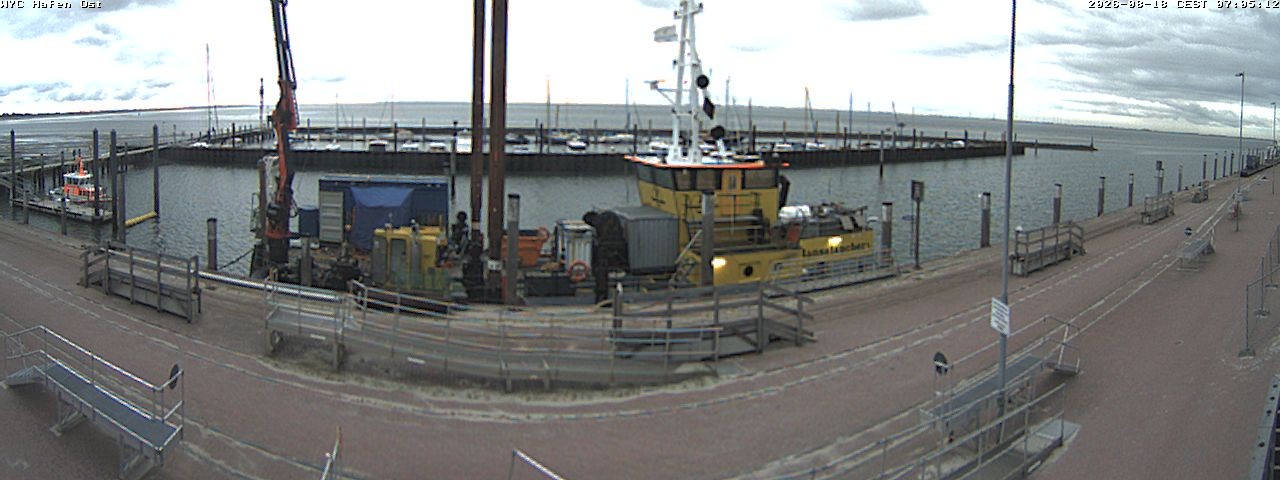 Archived image Webcam Wangerooge Harbour