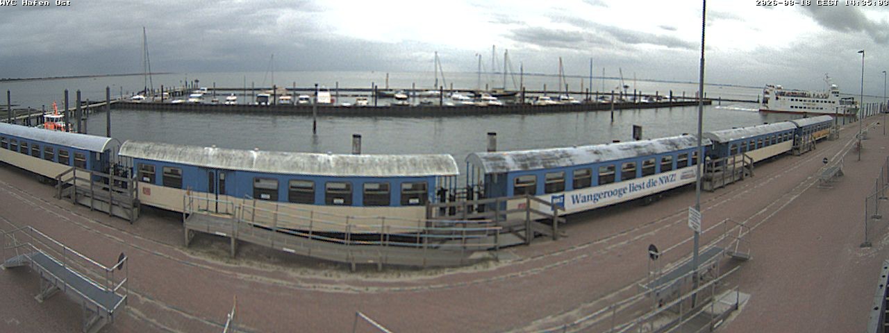 Archived image Webcam Wangerooge Harbour