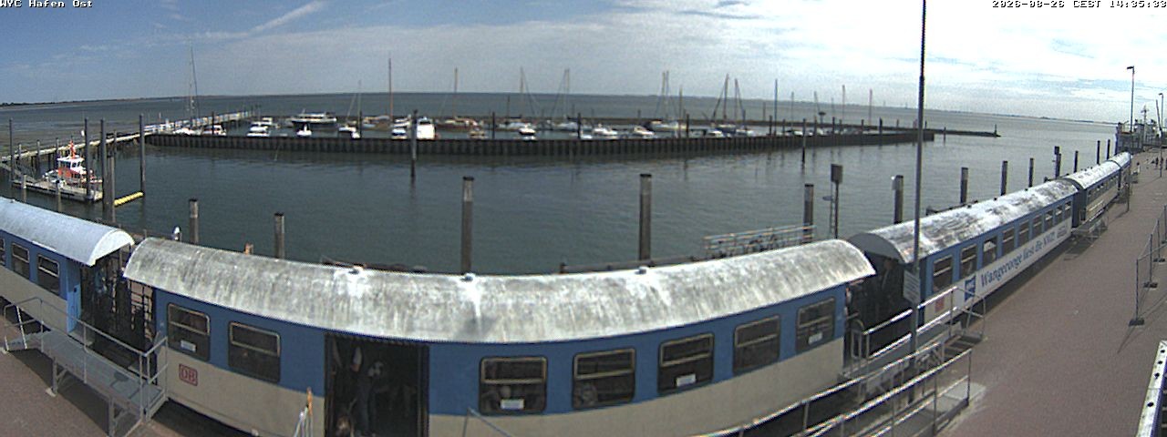 Archived image Webcam Wangerooge Harbour