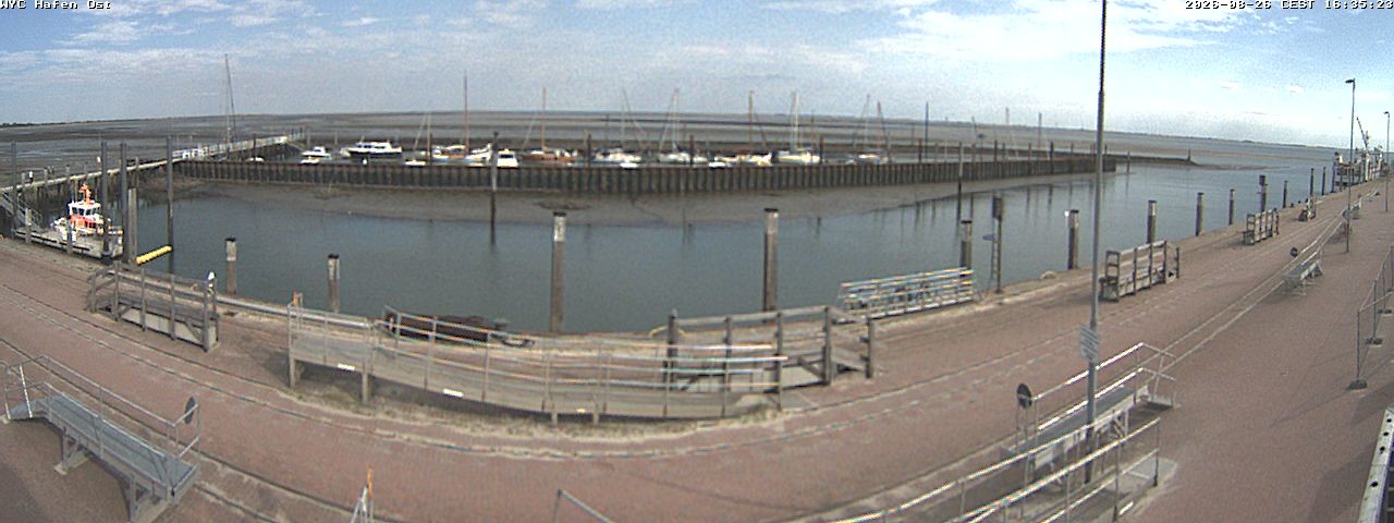Archived image Webcam Wangerooge Harbour