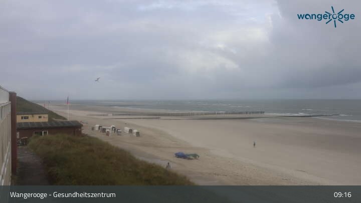 Archiv Foto Webcam Wangerooge: Strand am Gesundheitszentrum
