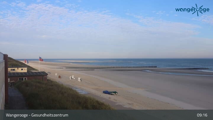 Archiv Foto Webcam Wangerooge: Strand am Gesundheitszentrum
