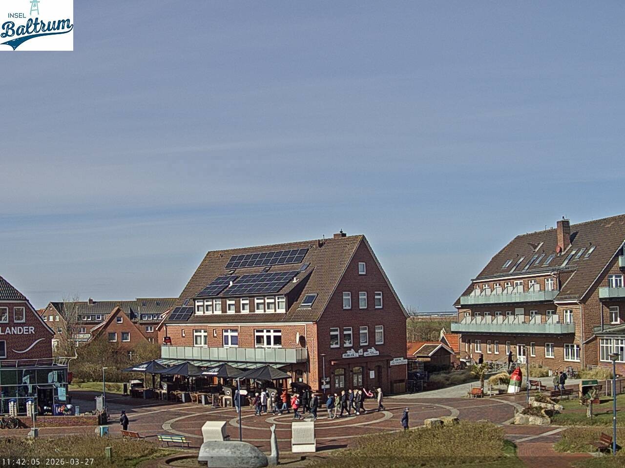 Archiv Foto Webcam Marktplatz Baltrum