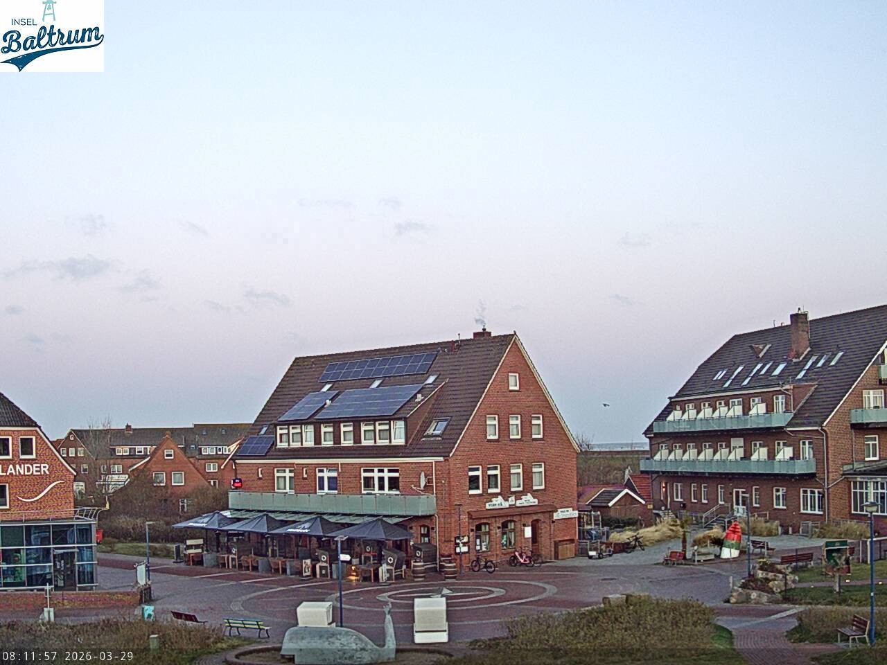 Archiv Foto Webcam Marktplatz Baltrum