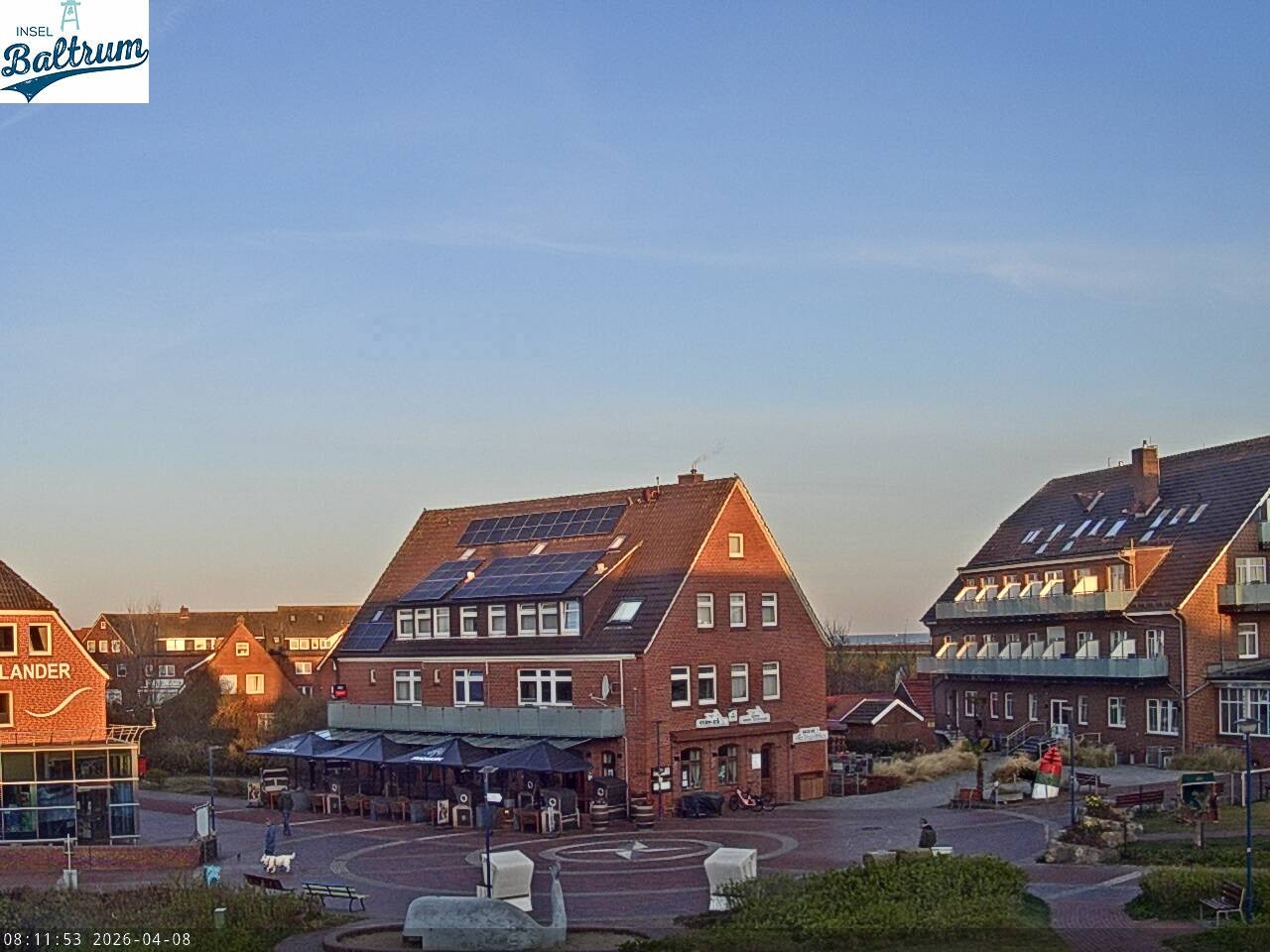 Archiv Foto Webcam Marktplatz Baltrum