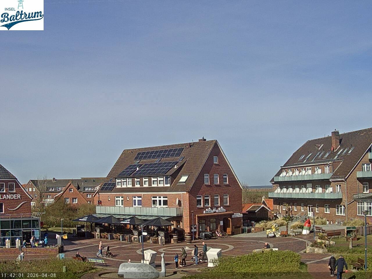 Archiv Foto Webcam Marktplatz Baltrum