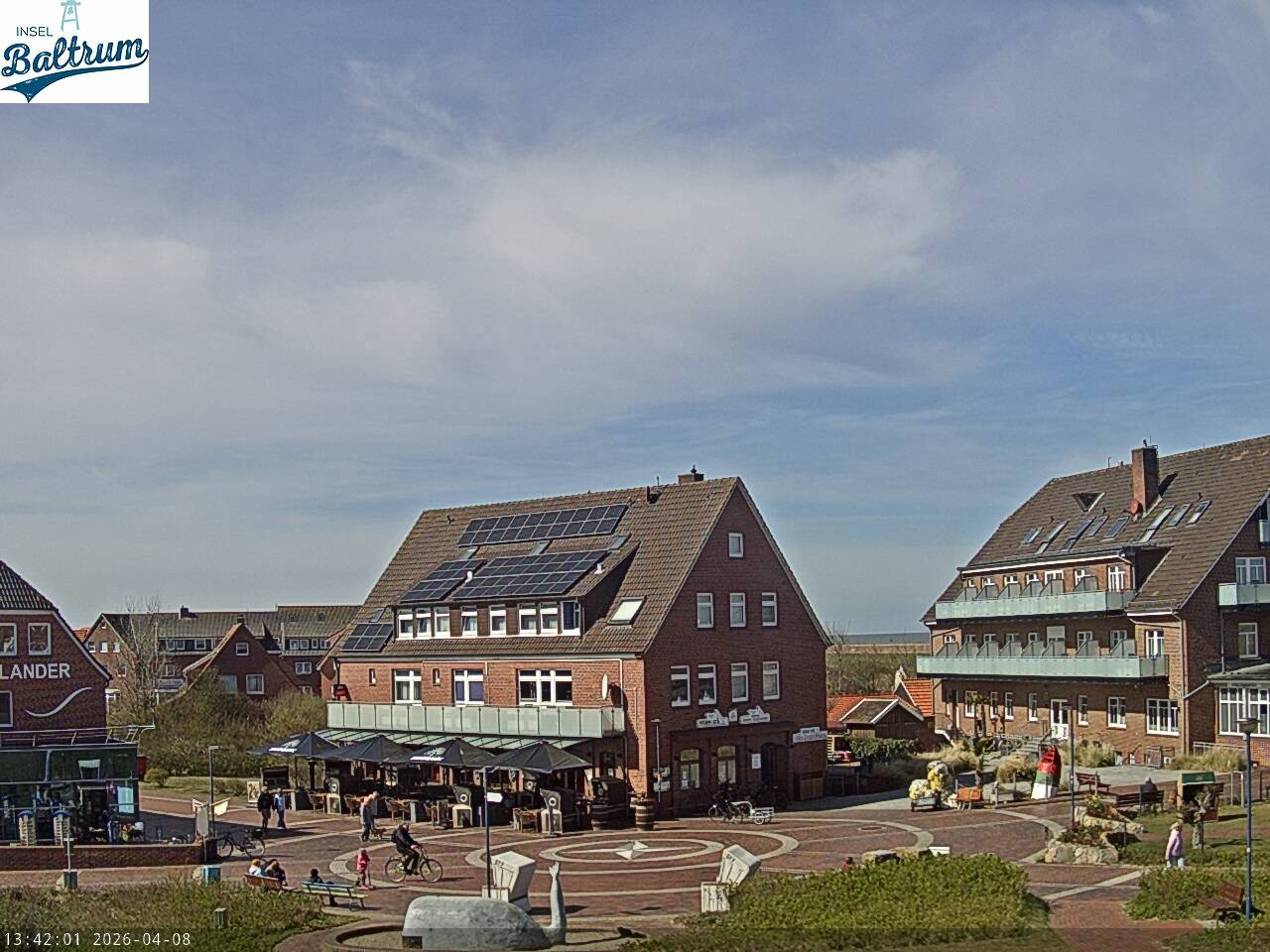 Archiv Foto Webcam Marktplatz Baltrum